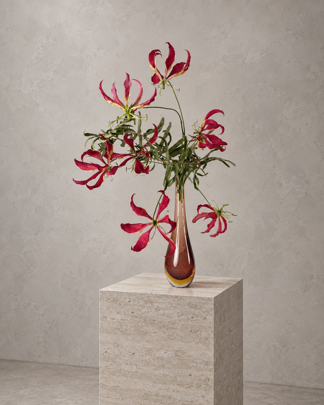 Ikebana arrangement "still air" by arya flowerslab, Macerata