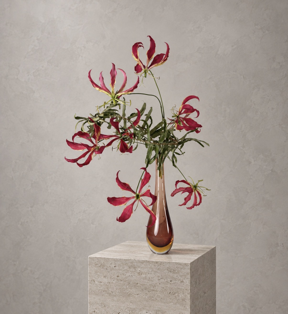 Ikebana arrangement "single line" by arya flowerslab, Macerata