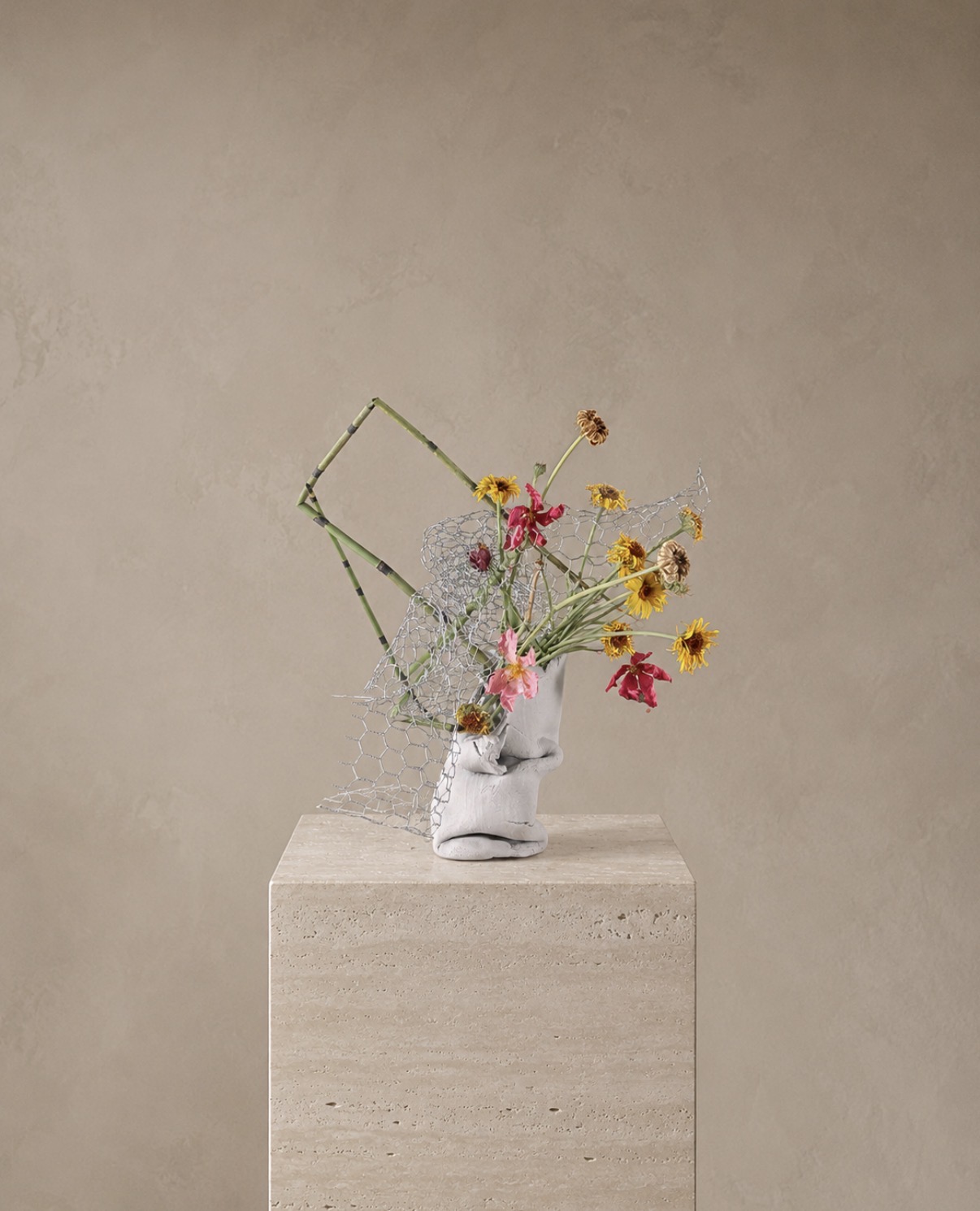 Ikebana arrangement "turning season" by arya flowerslab, Macerata