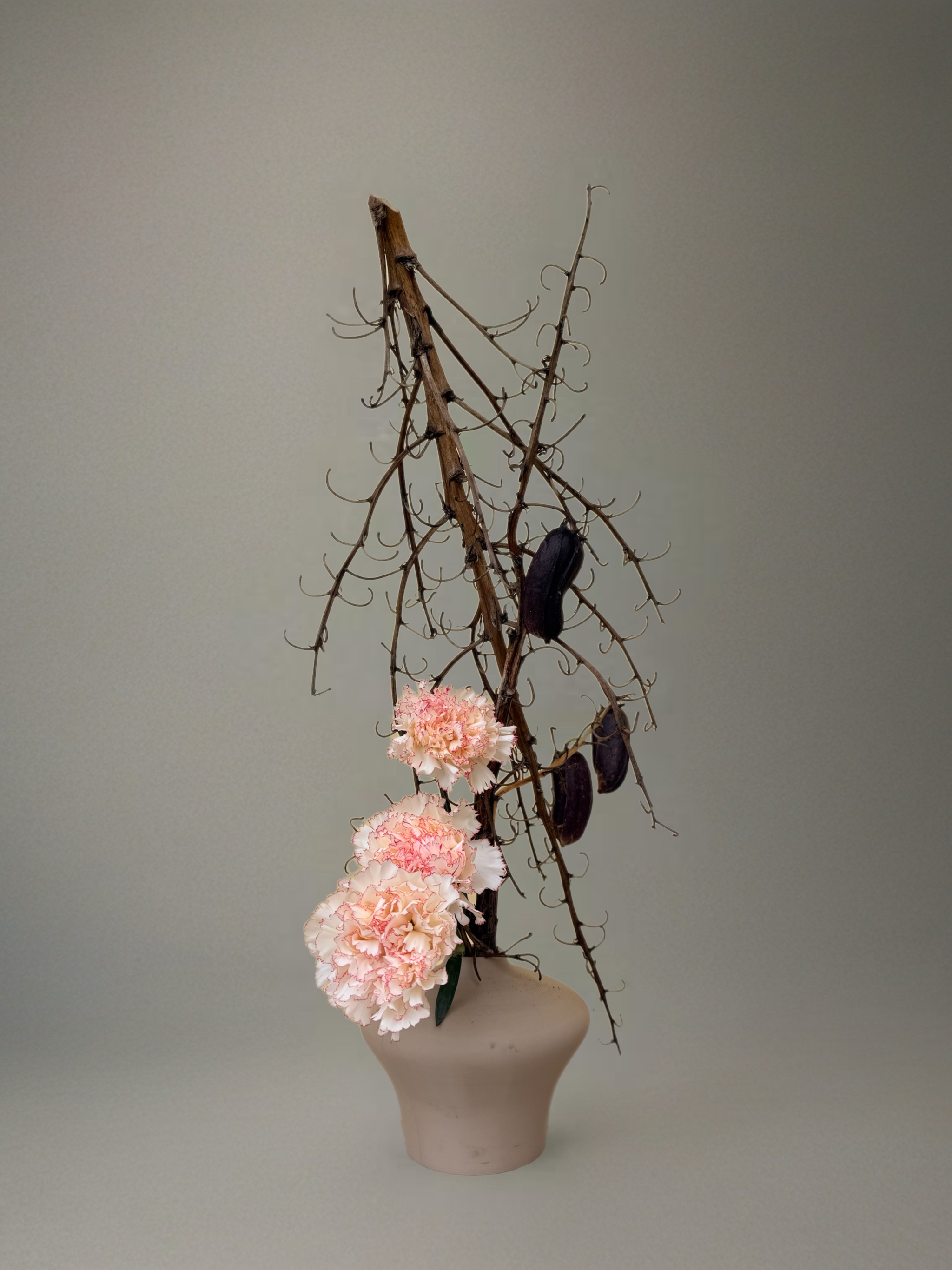 Ikebana arrangement "direction before form" by arya flowerslab, Macerata